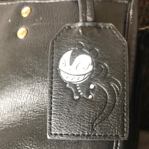 LOUNGEFLY DISNEY A Nightmare Before Christmas black Jack Skellington tote. - Picture 3 of 16